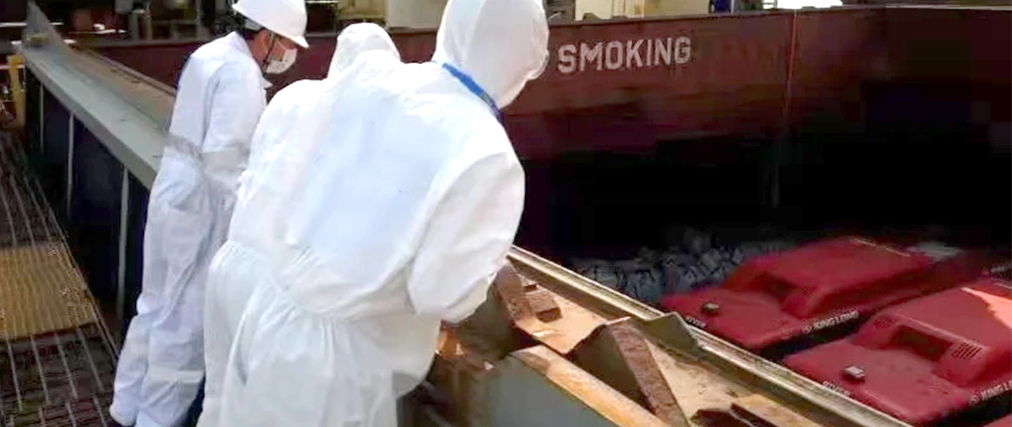 Massengutfrachter werden inspiziert