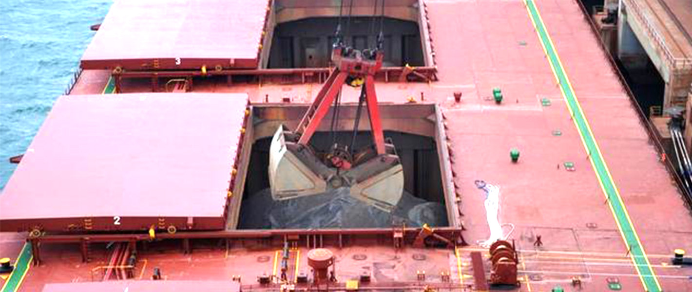 Massengutfrachter-Greifer f&uuml;r Fracht