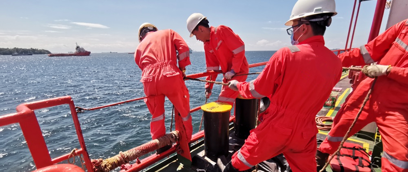 Schulung der Besatzung von &Ouml;ltankern